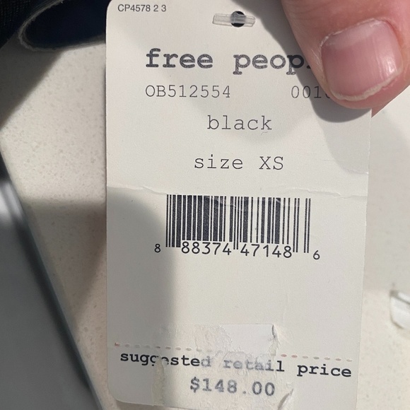 Free People Hypnotized Knit Maxi Dress Strappy Cutout NWT in Black size S - Picture 11 of 12